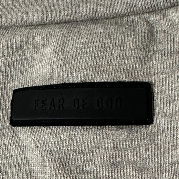 Fear of God Essentials Spellout Logo Oversized T-Shirt Size Large Gray - Picture 6 of 9